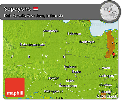 Physical Map of Sopoyono