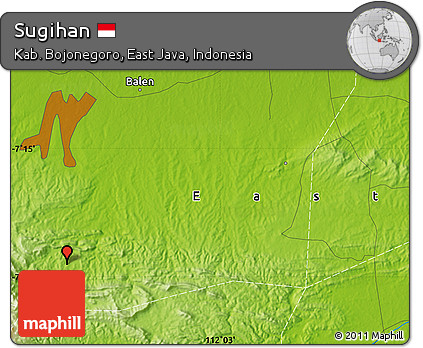 Physical Map of Sugihan
