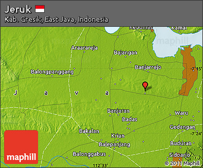 Physical Map of Jeruk