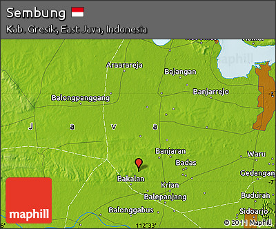 Physical Map of Sembung