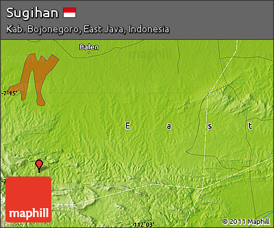 Physical Map of Sugihan