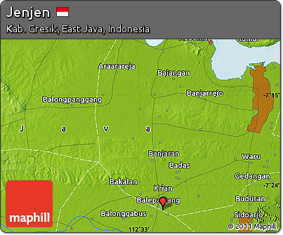 Physical Map of Jenjen