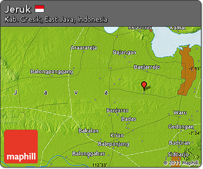 Physical Map of Jeruk