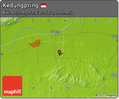Physical Map of Kedungpring