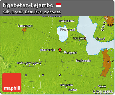 Physical Map of Ngabetan-kejambo