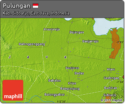 Physical Map of Pulungan