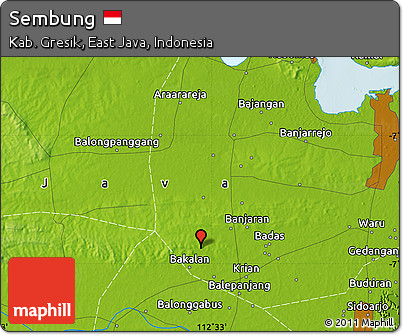 Physical Map of Sembung