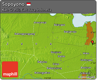 Physical Map of Sopoyono