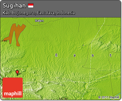 Physical Map of Sugihan