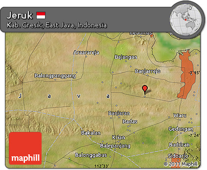 Satellite Map of Jeruk