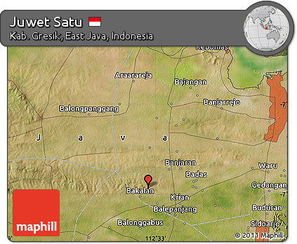 Satellite Map of Juwet Satu