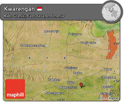 Satellite Map of Kwarengan