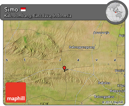 Satellite Map of Simo