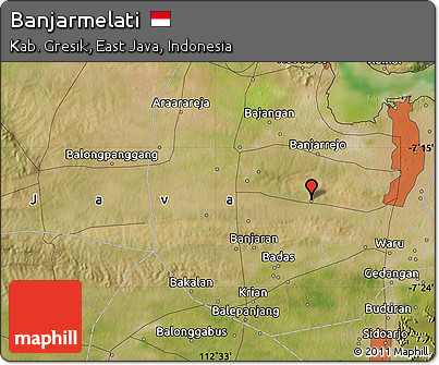 Satellite Map of Banjarmelati