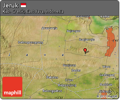 Satellite Map of Jeruk