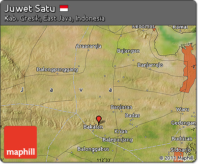 Satellite Map of Juwet Satu