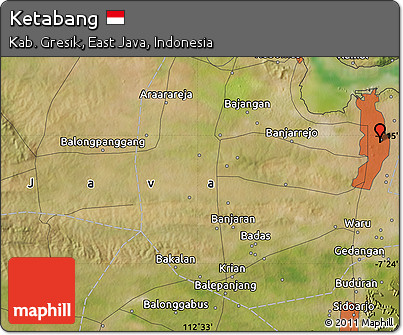 Satellite Map of Ketabang