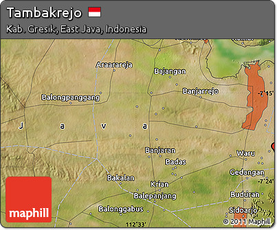 Satellite Map of Tambakrejo