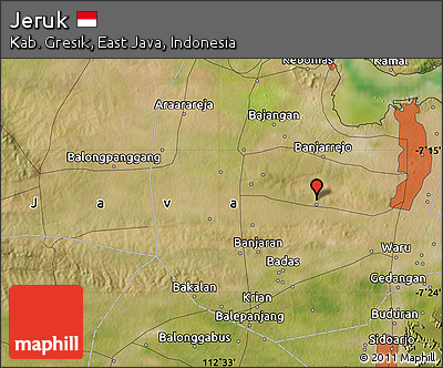 Satellite Map of Jeruk