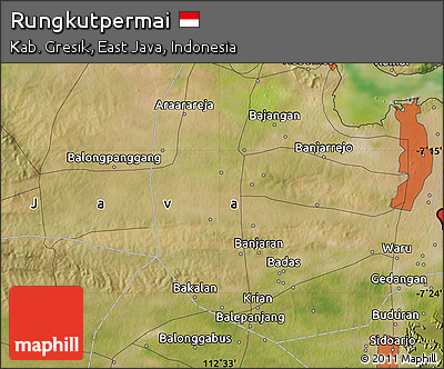 Satellite Map of Rungkutpermai