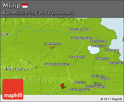 Physical Panoramic Map of Mlirip