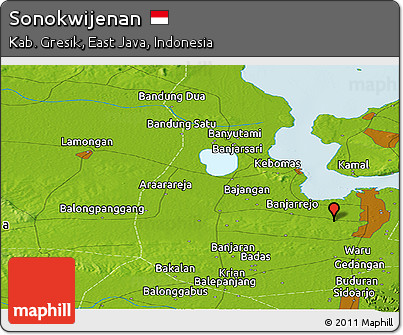 Physical Panoramic Map of Sonokwijenan