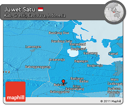 Political Panoramic Map of Juwet Satu