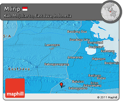 Political Panoramic Map of Mlirip
