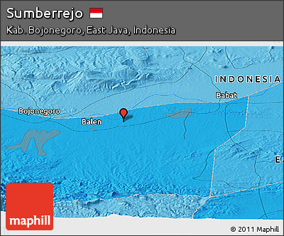 Political Panoramic Map of Sumberrejo