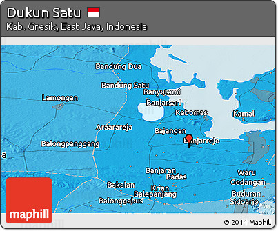 Political Panoramic Map of Dukun Satu
