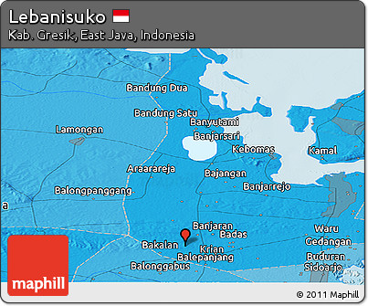 Political Panoramic Map of Lebanisuko