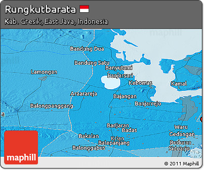 Political Panoramic Map of Rungkutbarata