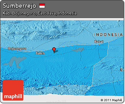 Political Panoramic Map of Sumberrejo