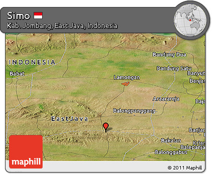 Satellite Panoramic Map of Simo