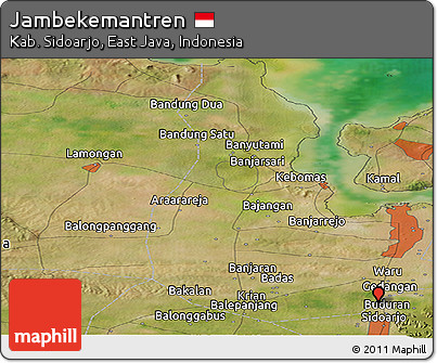 Satellite Panoramic Map of Jambekemantren