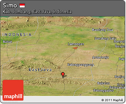 Satellite Panoramic Map of Simo