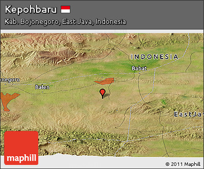 Satellite Panoramic Map of Kepohbaru