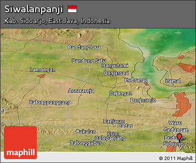 Satellite Panoramic Map of Siwalanpanji