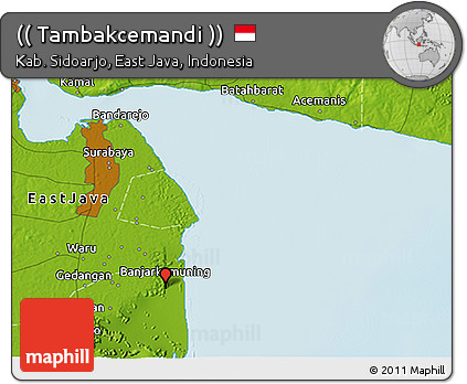 Physical 3D Map of (( Tambakcemandi ))