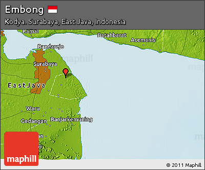 Physical 3D Map of Embong