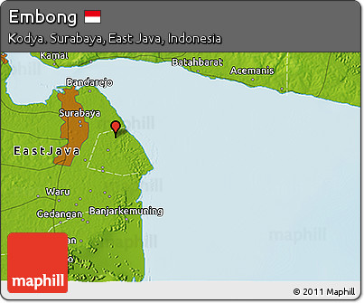 Physical 3D Map of Embong