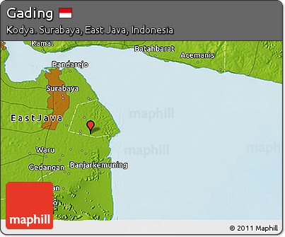 Physical 3D Map of Gading