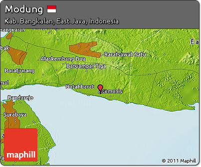 Physical 3D Map of Modung
