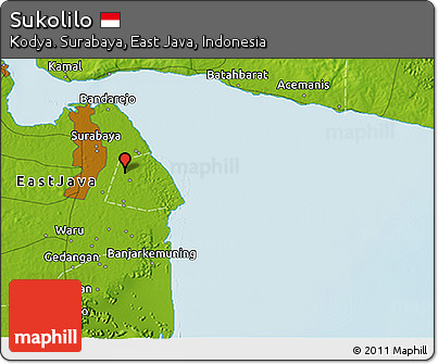 Physical 3D Map of Sukolilo