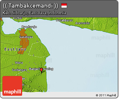Physical 3D Map of (( Tambakcemandi ))