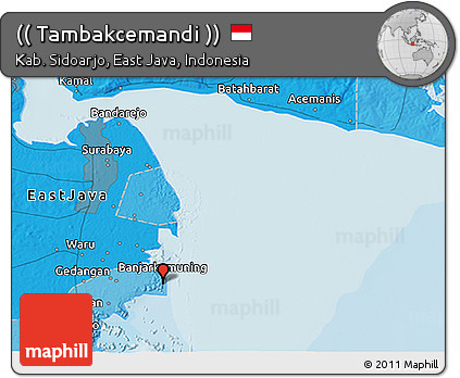 Political 3D Map of (( Tambakcemandi ))