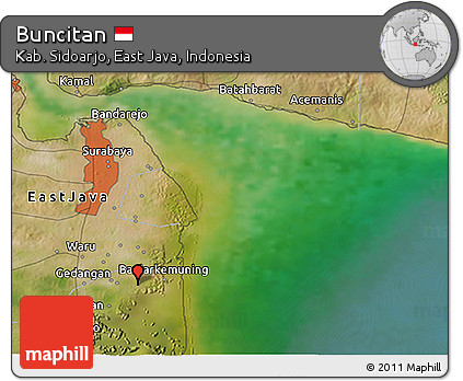 Satellite 3D Map of Buncitan