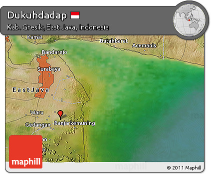 Satellite 3D Map of Dukuhdadap