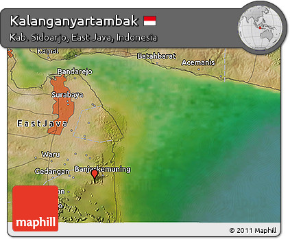 Satellite 3D Map of Kalanganyartambak