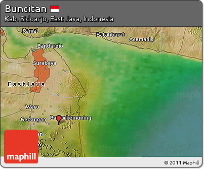 Satellite 3D Map of Buncitan